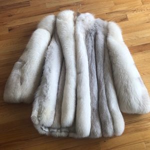 White/Off White Fur Coat